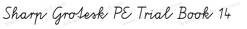Sharp Grotesk PE Trial Book 14字体转换